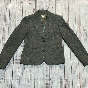 Michael Kors Silver Herringbone Blazer Women’s Size 4